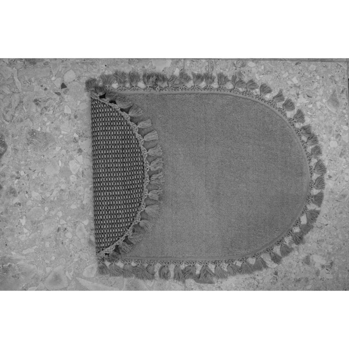 Коврик Carolina, размер 80х120 см, цвет темно-серый - фото 3 - id-p219577034