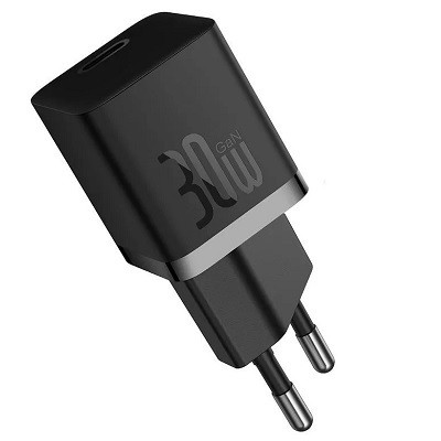 Сетевое зарядное устройство Baseus GaN5 Fast Charger Mini 1C 30W EU (CCGN070401) черный - фото 2 - id-p219577265
