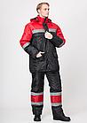 Куртка утепленная рабочая Премиум (цвет черно-красный), фото 2