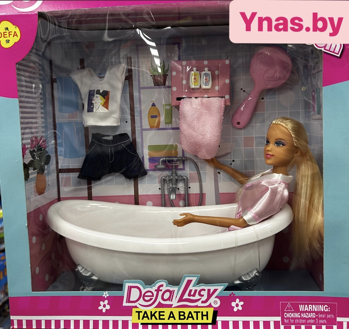 8444 Кукла Defa Lucy в ванной с аксессуарами