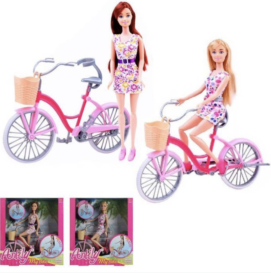 Кукла шарнирная Anlily 99043 с велосипедом 99043 - фото 1 - id-p219579475