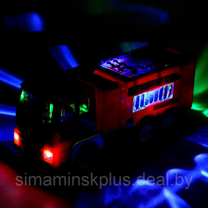 АВТОГРАД Машина "Пожарная служба", свет и звук, работает от батареек - фото 5 - id-p219578724