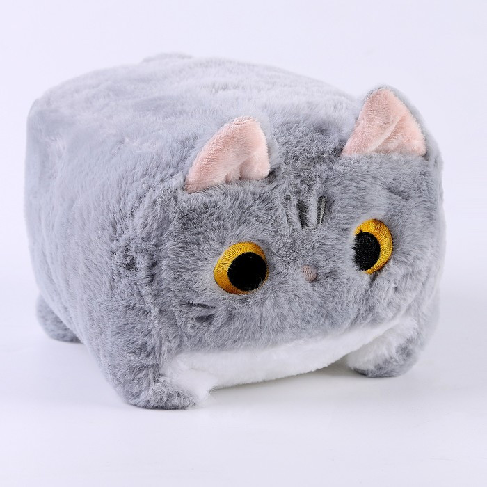 Мягкая игрушка «Котик-кубик», 18 см, цвет серый - фото 4 - id-p219580068