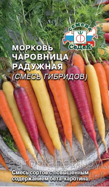 Морковь Чаровница радужная смесь 0,1г Седек - фото 1 - id-p204371613