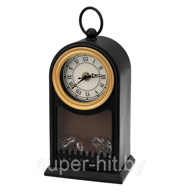 Фигурка светодиодная Камин "Старинные часы" Led Fireplace Lantern - фото 3 - id-p219547886
