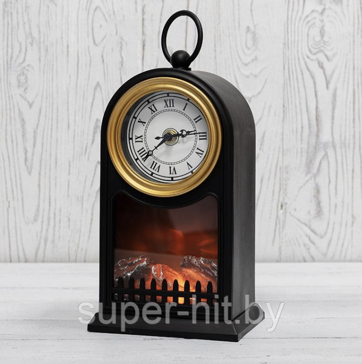 Фигурка светодиодная Камин "Старинные часы" Led Fireplace Lantern - фото 4 - id-p219547886