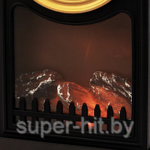 Фигурка светодиодная Камин "Старинные часы" Led Fireplace Lantern, фото 3