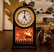 Фигурка светодиодная Камин "Старинные часы" Led Fireplace Lantern, фото 2
