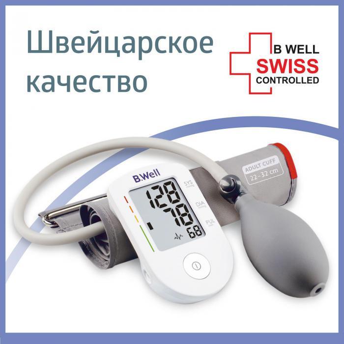Тонометр полуавтоматический для измерения давления B.Well PRO-30 электронный медицинский для пожилых людей