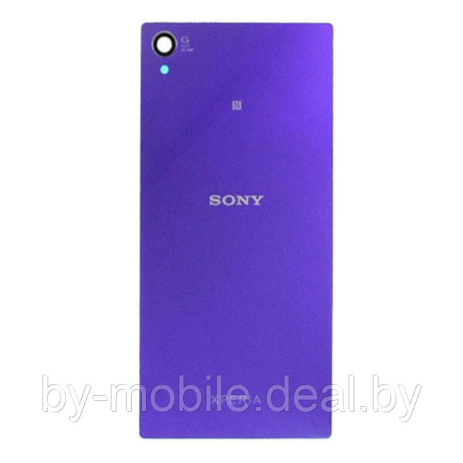Задняя крышка (стекло) для Sony Xperia Z1 фиолетовый - фото 1 - id-p219548689