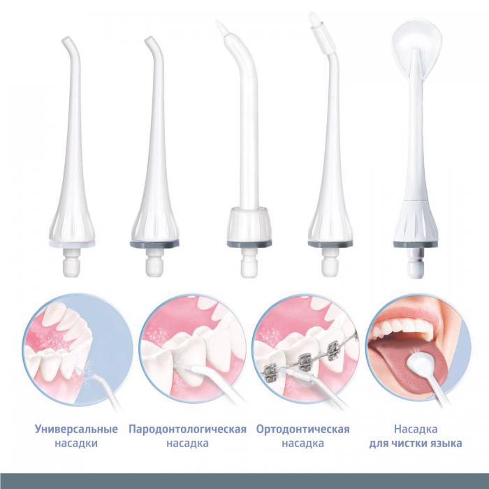 Ирригатор для полости рта чистки зубов брекетов имплантов портативный компактный B.Well WI-912 с насадками - фото 5 - id-p219583190
