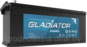 Аккумуляторы GLADIATOR Dynamic 6СТ-140  (- +) (140 Ah), 1000а, 480x189x223 мм.