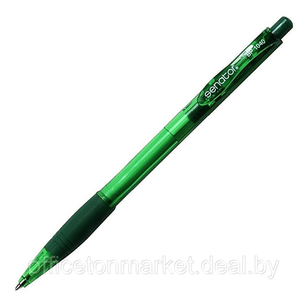 Ручка шариковая автоматическая "Senator BP10", 0.7 мм, прозрачный, зеленый, стерж. зеленый - фото 1 - id-p219577722