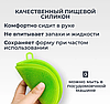 Мочалка силиконовая для мытья посуды / Многоразовая губка для чистоты, цвет МИКС, фото 4