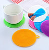 Мочалка силиконовая для мытья посуды / Многоразовая губка для чистоты, цвет МИКС, фото 8