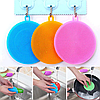 Мочалка силиконовая для мытья посуды / Многоразовая губка для чистоты, цвет МИКС, фото 10