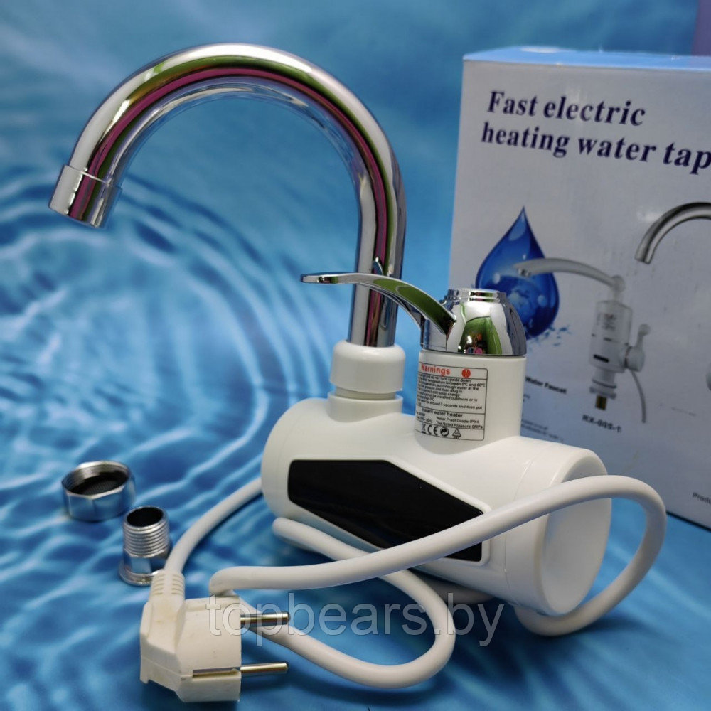 Проточный электрический кран-водонагреватель Fast electric heating water tap RX-007, 3 кВт - фото 4 - id-p219585402