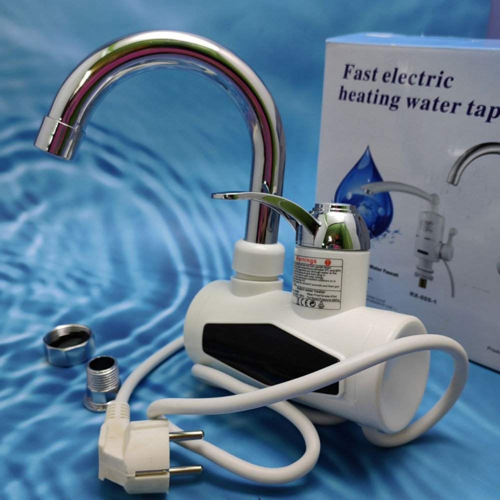 Проточный электрический кран-водонагреватель Fast electric heating water tap RX-007, 3 кВт - фото 4 - id-p219585865