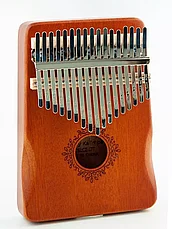 Калимба деревянная 17 нот с чехлом (коричневый), фото 3