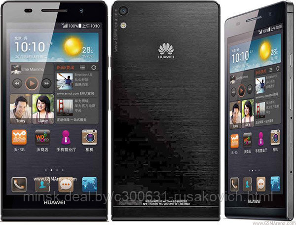 Дисплейный модуль HUAWEI P6 черный/белый в рамке