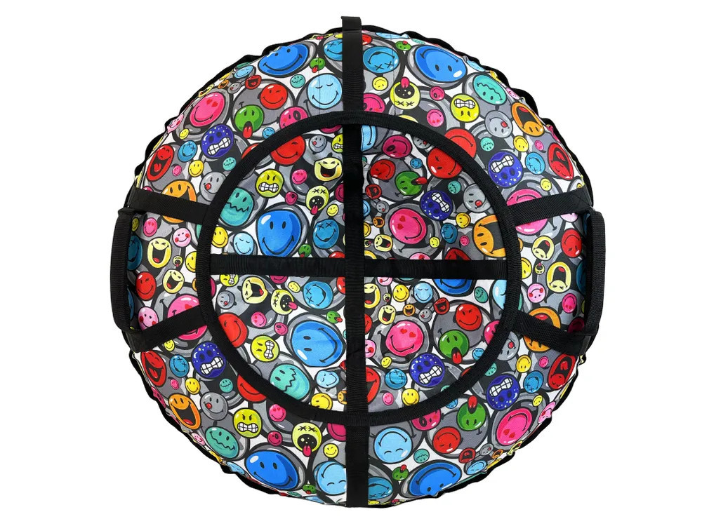 Тюбинг Hubster Люкс Pro S Смайл серый (110см), во6700-4