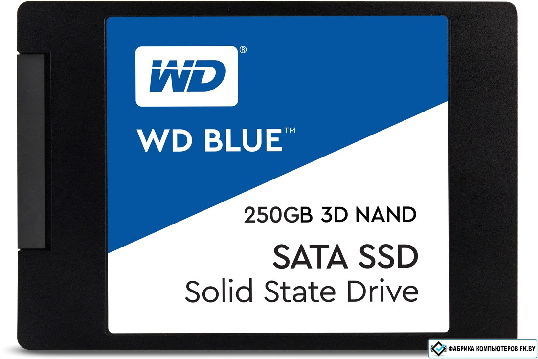 SSD WD Blue 3D NAND 250GB [WDS250G2B0A] - фото 1 - id-p219567145
