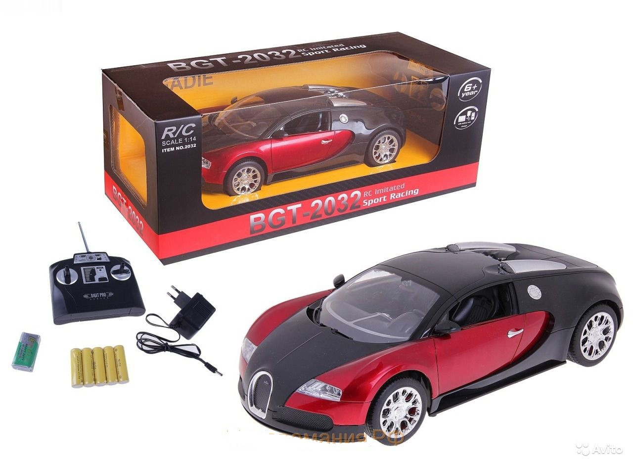 Машина радиоуправляемая MZ Bugatti Veyron, 1:14, свет фар, аккум., 4 кан., арт. 2032, Минск