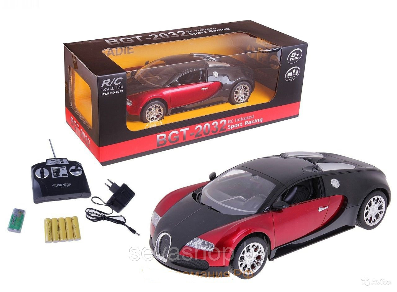 Машина радиоуправляемая MZ Bugatti Veyron, 1:14, свет фар, аккум., 4 кан., арт. 2032, Минск - фото 1 - id-p31503031