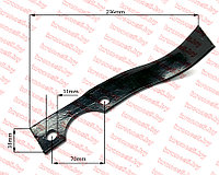 Нож почвофрезы для мотоблоков с воздушным охлаждением левый
