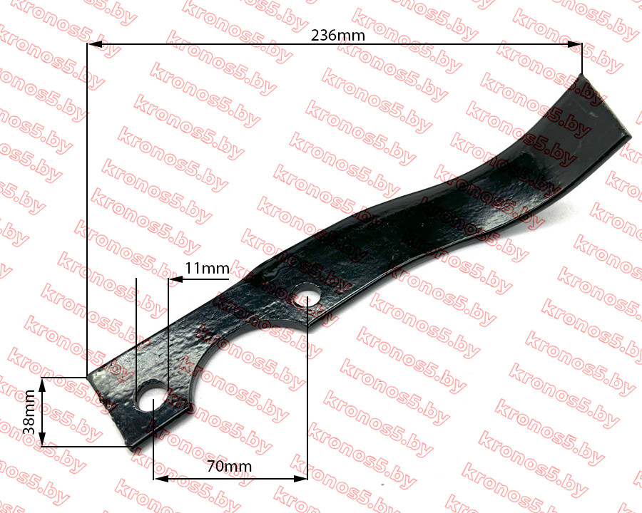 Нож почвофрезы для мотоблоков с воздушным охлаждением левый - фото 1 - id-p219590752