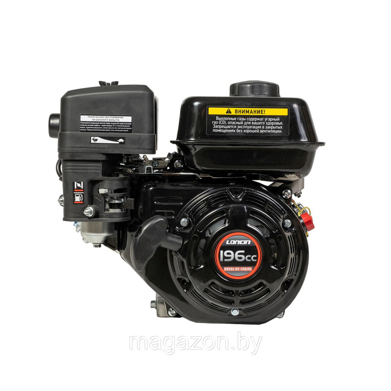 Двигатель бензиновый LONCIN G200F (5.5 л.с., 20*50 мм, шпонка) - фото 2 - id-p219590904