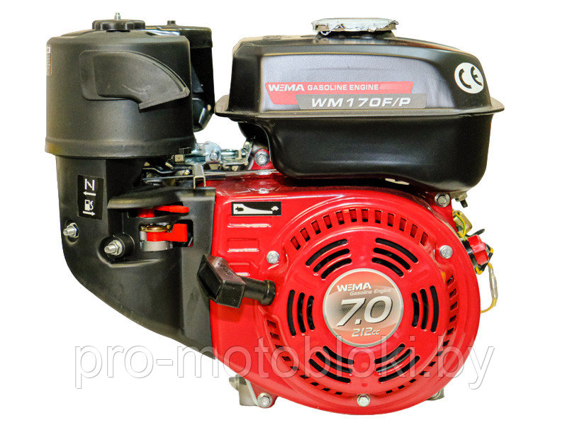 Бензиновый двигатель Weima WM170F (7,0 л.с.) под шпонку (S shaft)
