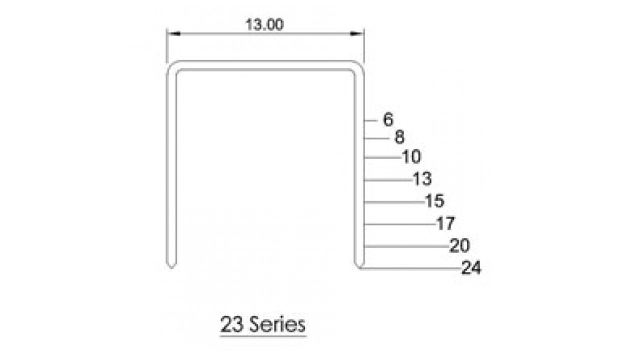 Скобы для степлера KANEX №23/8 (Цена с НДС) - фото 2 - id-p219595485
