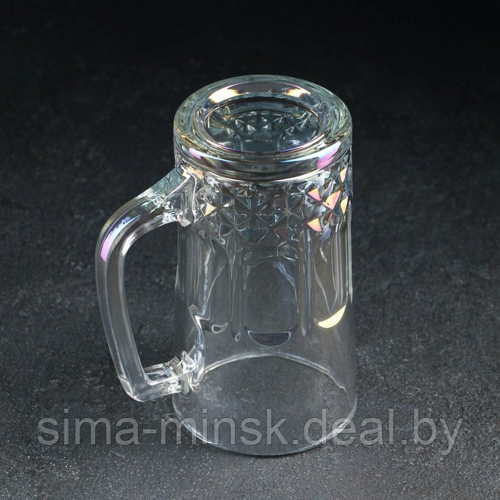 Кружка стеклянная пивная «Кристалл», 500 мл, цвет МИКС - фото 3 - id-p219594315