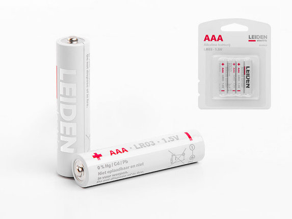 Батарейка AAA LR03 1,5V alkaline 4шт. LEIDEN ELECTRIC (808002), фото 2