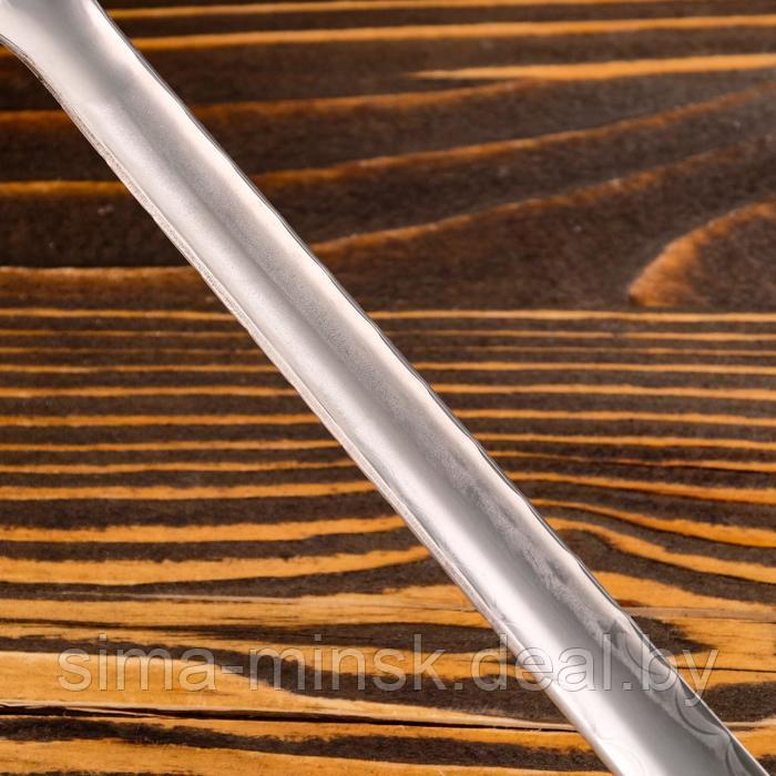 Шумовка для казана узбекская 43см, диаметр 16см, с деревянной ручкой - фото 7 - id-p219591195
