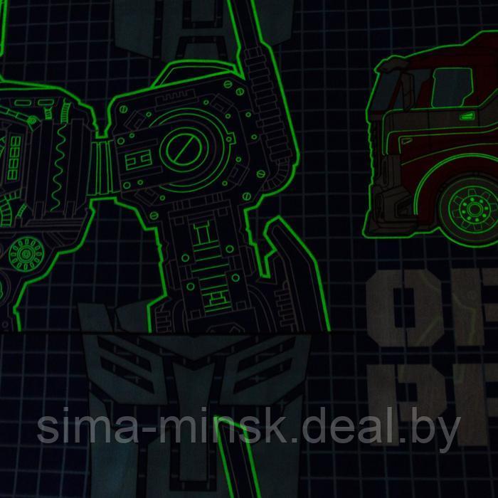 Постельное бельё 1,5 сп Neon Series "Optimus Prime" Transformers 143*215 см, 150*214 см, 50*70 см -1 шт, - фото 5 - id-p219595520