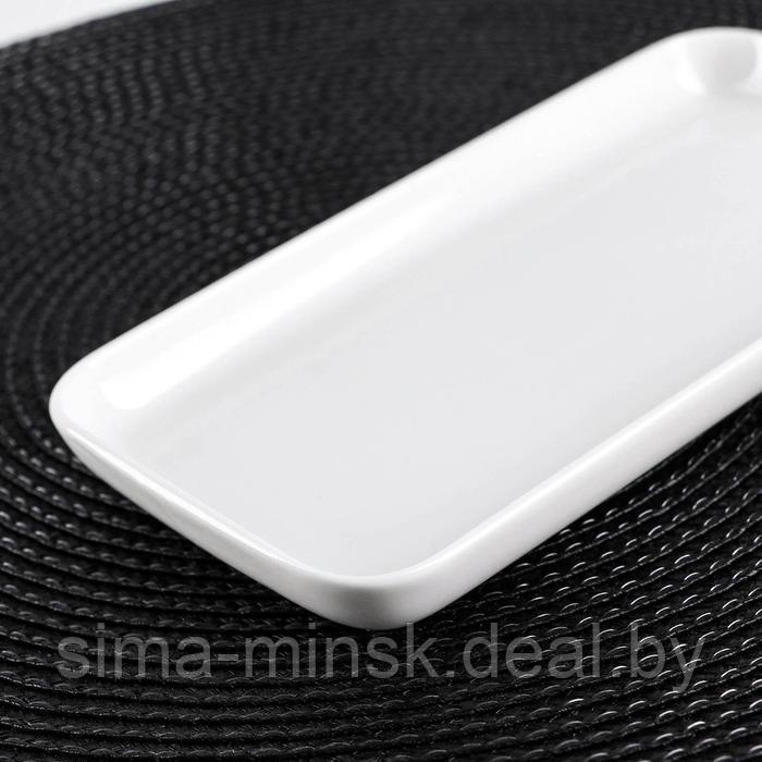 Блюдо фарфоровое прямоугольное Wilmax, 19×9,5 см, цвет белый - фото 4 - id-p219593179