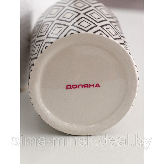 Дозатор для жидкого мыла Доляна «Марокко», 380 мл, цвет белый - фото 3 - id-p219591018