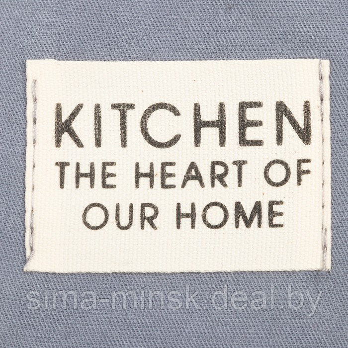 Набор кухонный Этель Kitchen, цвет синий, варежка-прихватка 18х29 см, прихватка 19х19 см - фото 5 - id-p219595806