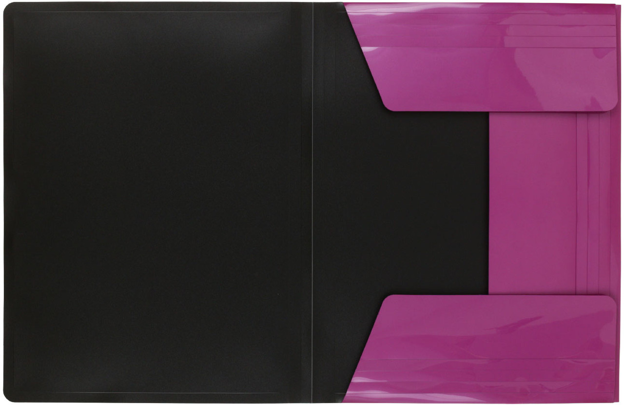 Папка пластиковая на резинке Berlingo Skyline толщина пластика 0,5 мм, розовая