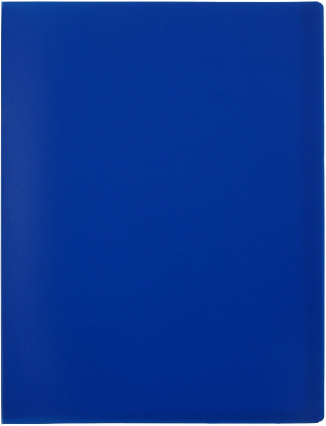 Папка пластиковая на 40 файлов «Стамм.» толщина пластика 0,5 мм, синяя - фото 3 - id-p219441003