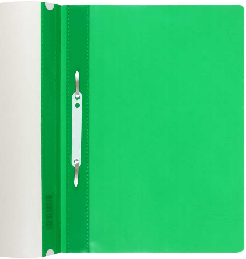 Папка-скоросшиватель пластиковая А4 «Стамм» толщина пластика 0,16 мм, зеленая