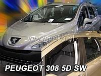 Ветровики вставные для Peugeot 308 SW (2008-2013) универсал / Пежо 308 [26134] (HEKO)