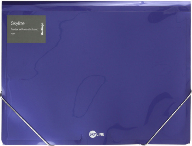 Папка пластиковая на резинке Berlingo Skyline толщина пластика 0,5 мм, фиолетовая - фото 2 - id-p219441015