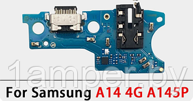 Плата нижняя Original с разъемом зарядного, микрофоном Samsung Galaxy A14/A145P