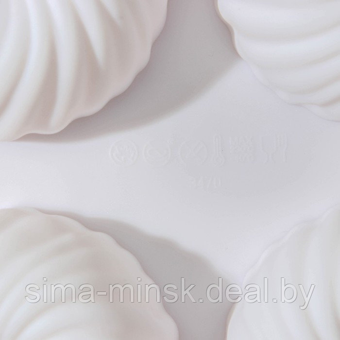 Форма силиконовая для муссовых десертов и выпечки Доляна «Вихрь», 29,8×17,5×3 см, 6 ячеек, d=7,7 см, цвет МИКС - фото 4 - id-p219591448