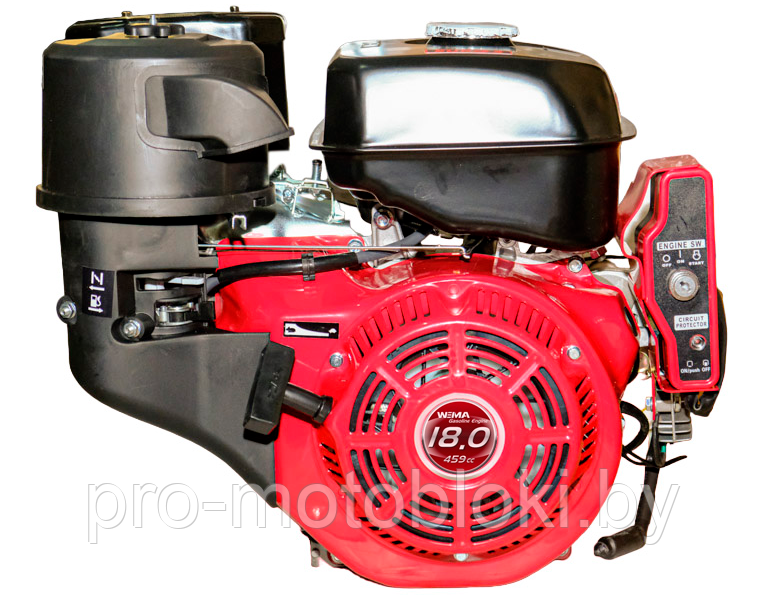 Бензиновый двигатель с электростартером Weima WM192FE/P (18,0 л.с., 14v, 20А, 280W) под шпонку (S shaft) - фото 1 - id-p219602670