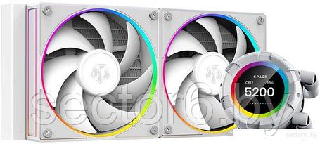 Жидкостное охлаждение для процессора ID-Cooling SL240 White, фото 2