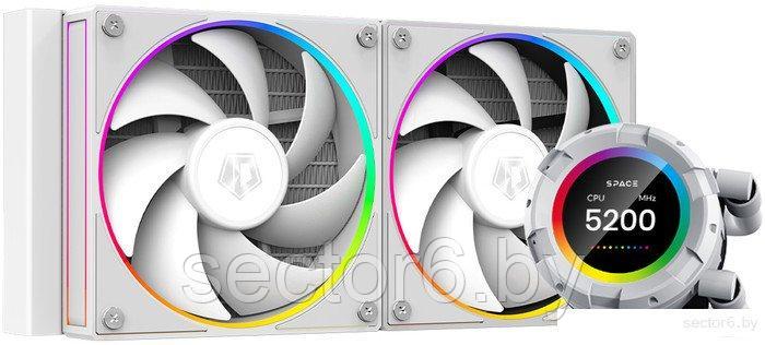 Жидкостное охлаждение для процессора ID-Cooling SL240 White - фото 1 - id-p219605067